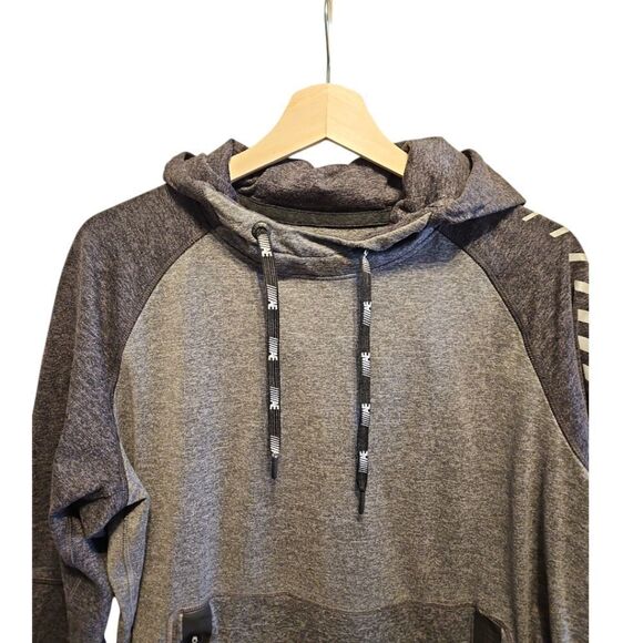 American Eagle AE Hoodie Sweatshirt Men's Heather Gray Flex Stretch Size L - Picture 3 of 8
